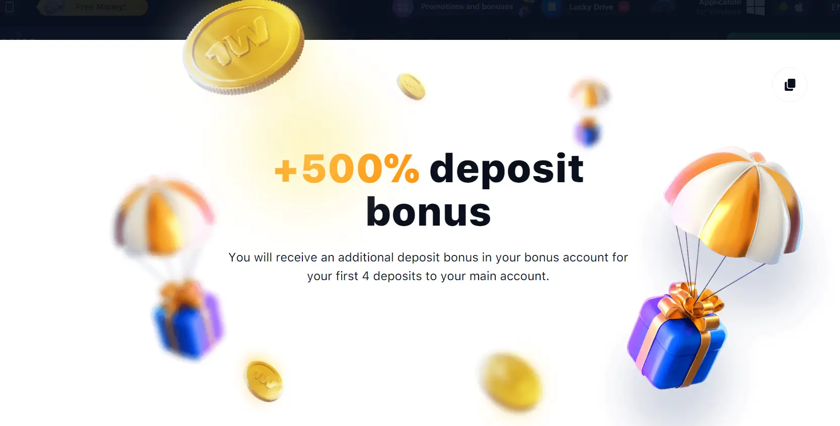 1win Register Bonus